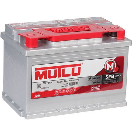 Изображение 75А/ч-12V ст EN720 европейские обратная 278x175x190 №2
